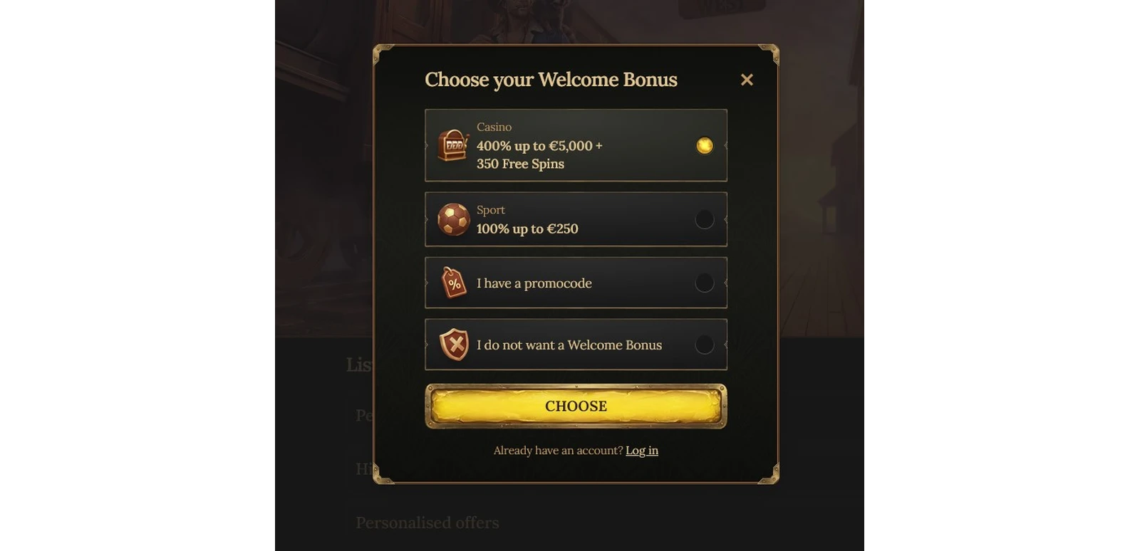 Bonuses — Betwest Casino